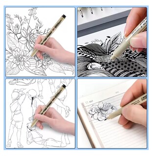 Foto 5 | Estilógrafos Para Bosquejos De Manga, 9 Piezas Color Beige