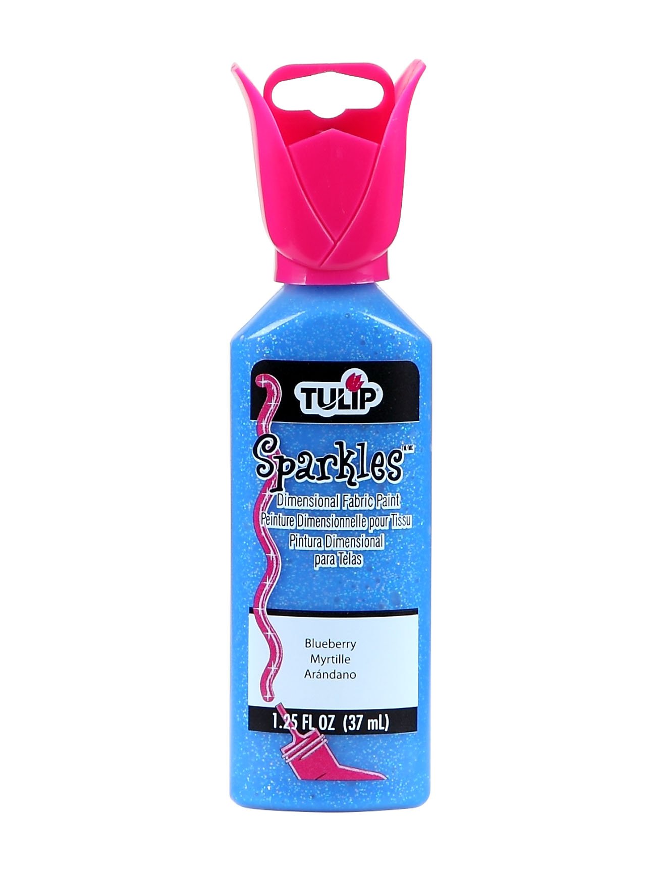 Foto 2 pulgar | Pintura Para Tela Tulip Dimensional 20942 Dfpt Sparkle Blueberry 37 Ml - Venta Internacional.