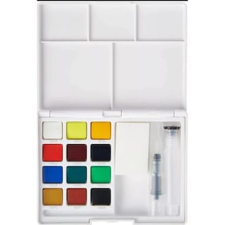 Foto 2 | Acuarela 12 Colores + Pincel Corto Sakura Koi Sketch Box