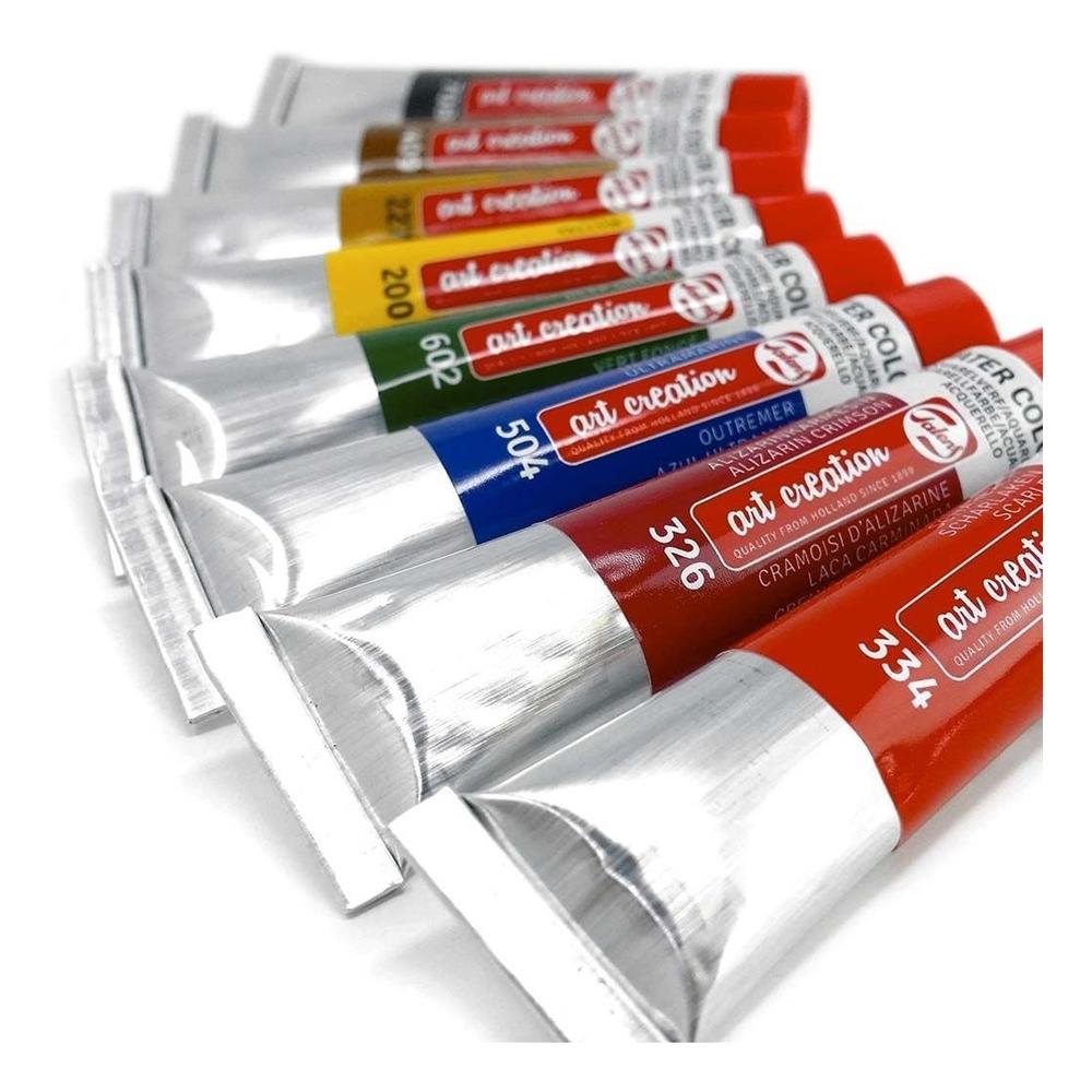 Foto 6 pulgar | Set De Acuarelas 8 Colores 12ml C/u Art Creation