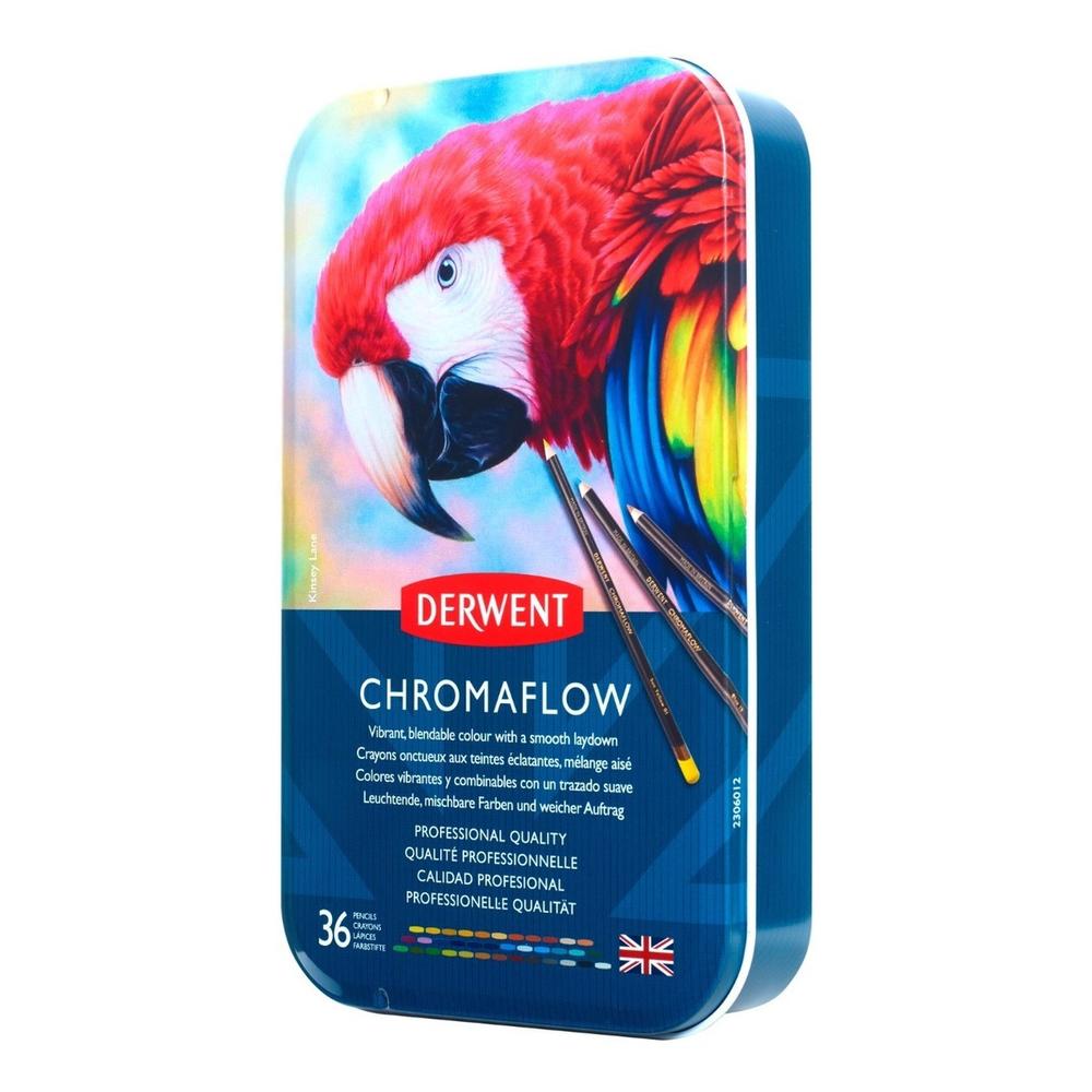 Foto 5 pulgar | Estuche con 36 Lápices de Colores Derwent Chromaflow Pigmentderwent