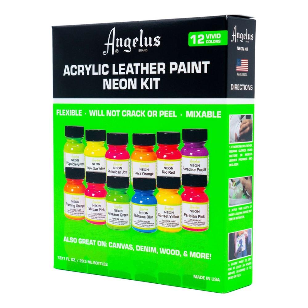 Foto 5 pulgar | Pinturas Acrílicas Angelus de 12 Piezas