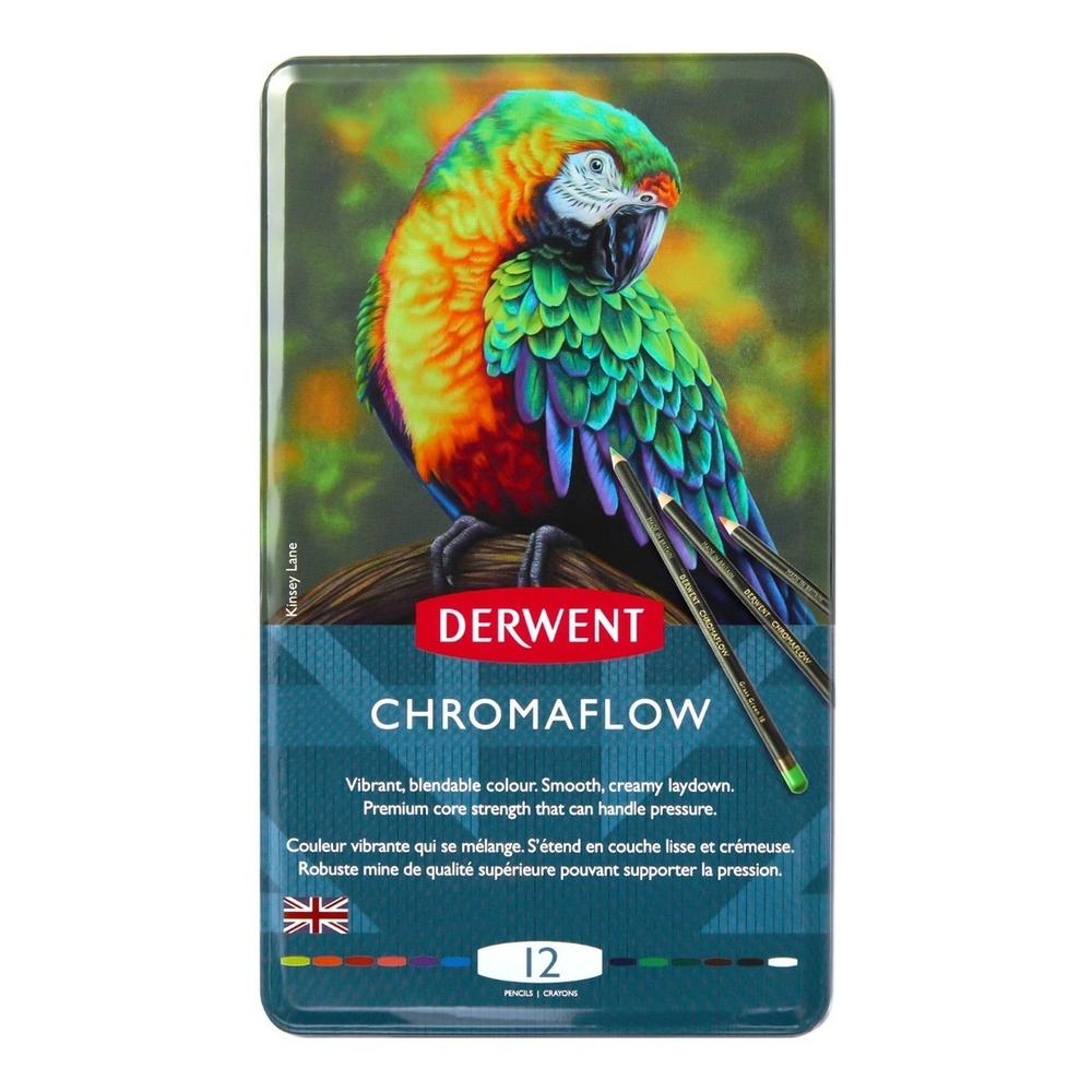 Foto 2 pulgar | Estuche de 12 Lápices de Colores Chromaflow Pigment Derwent