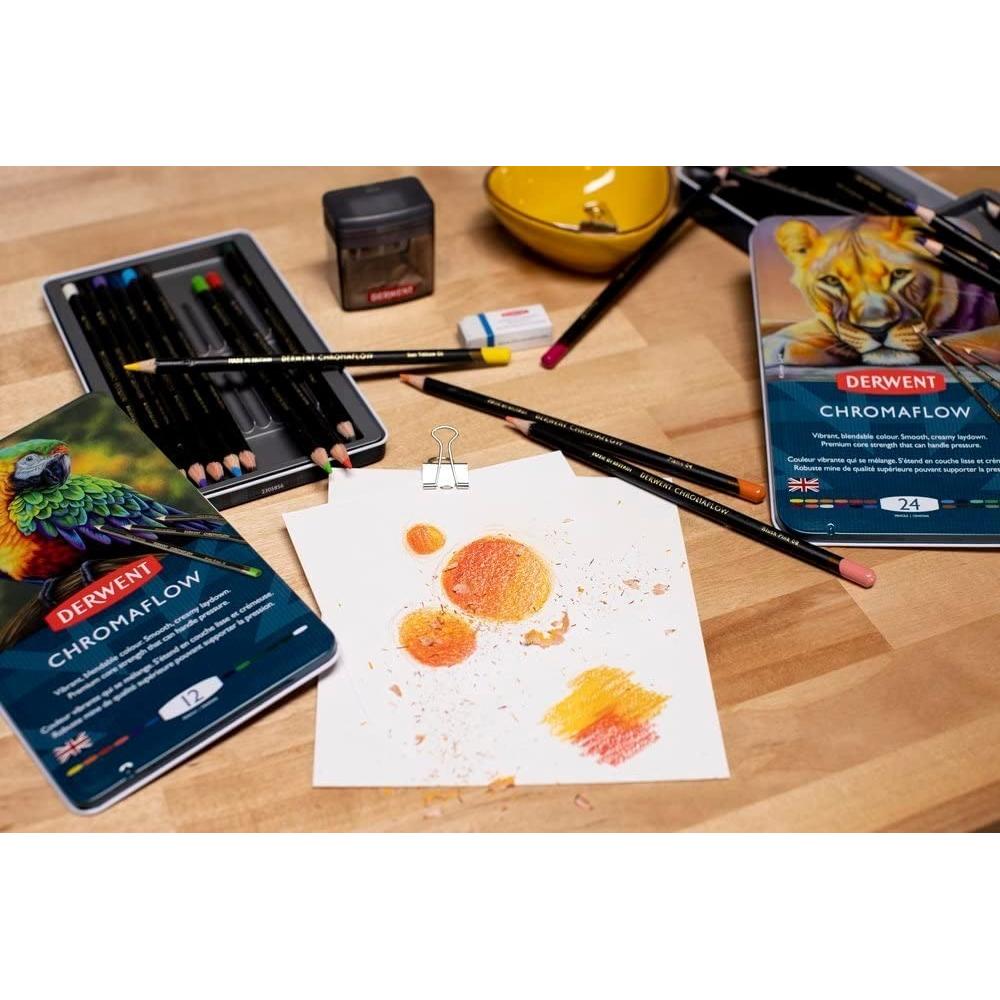 Foto 5 | Estuche de 12 Lápices de Colores Chromaflow Pigment Derwent
