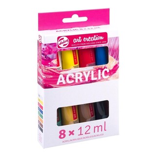 Foto 3 | Set De Pintura Acrilica 8 Colores 12ml C/u Art Creation