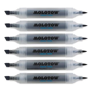 Foto 2 | 6 Marcadores Acuarelables Molotow Aqua Twin Kit Grises