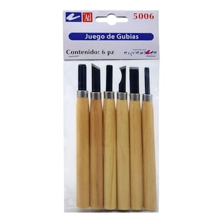 Foto 1 | Gubias para Tallado en Madera Atl 6 Piezas N° 5006
