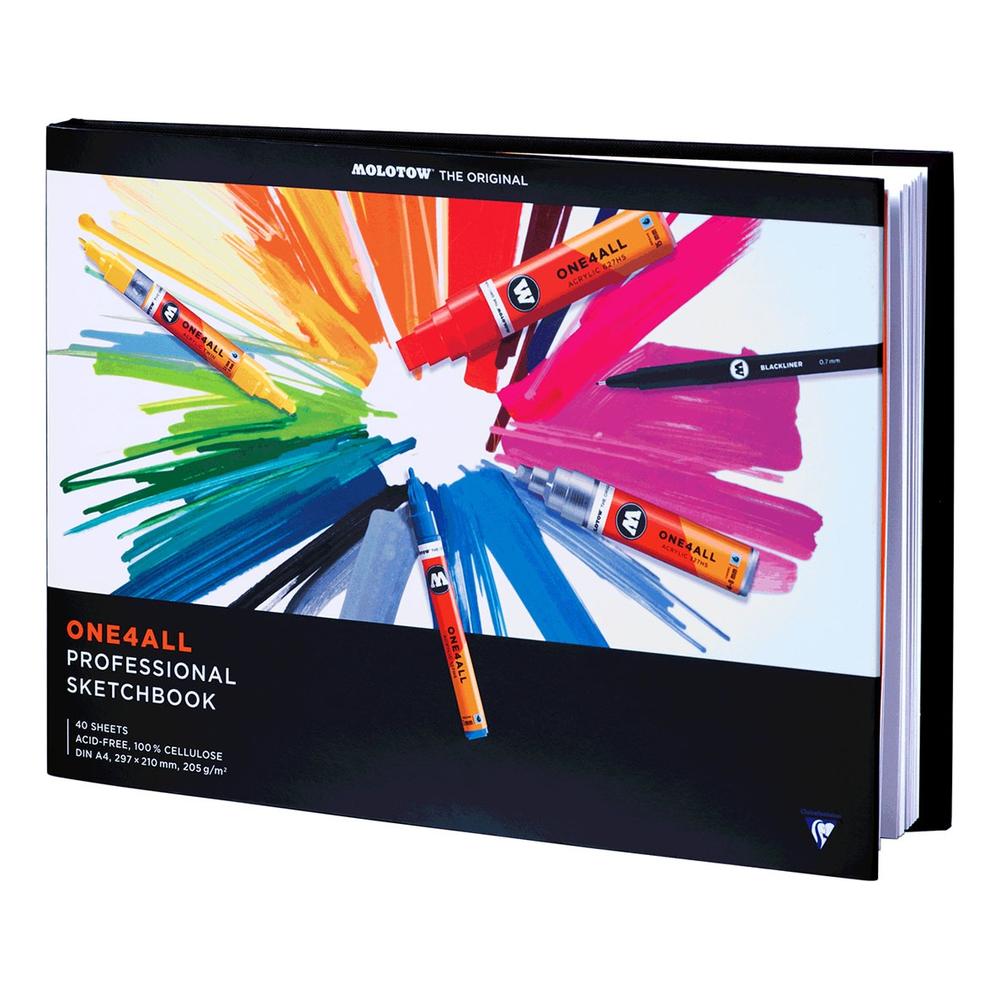 Foto 2 pulgar | Cuaderno Bocetos Profesional Sketchbook One4all A4 Molotow