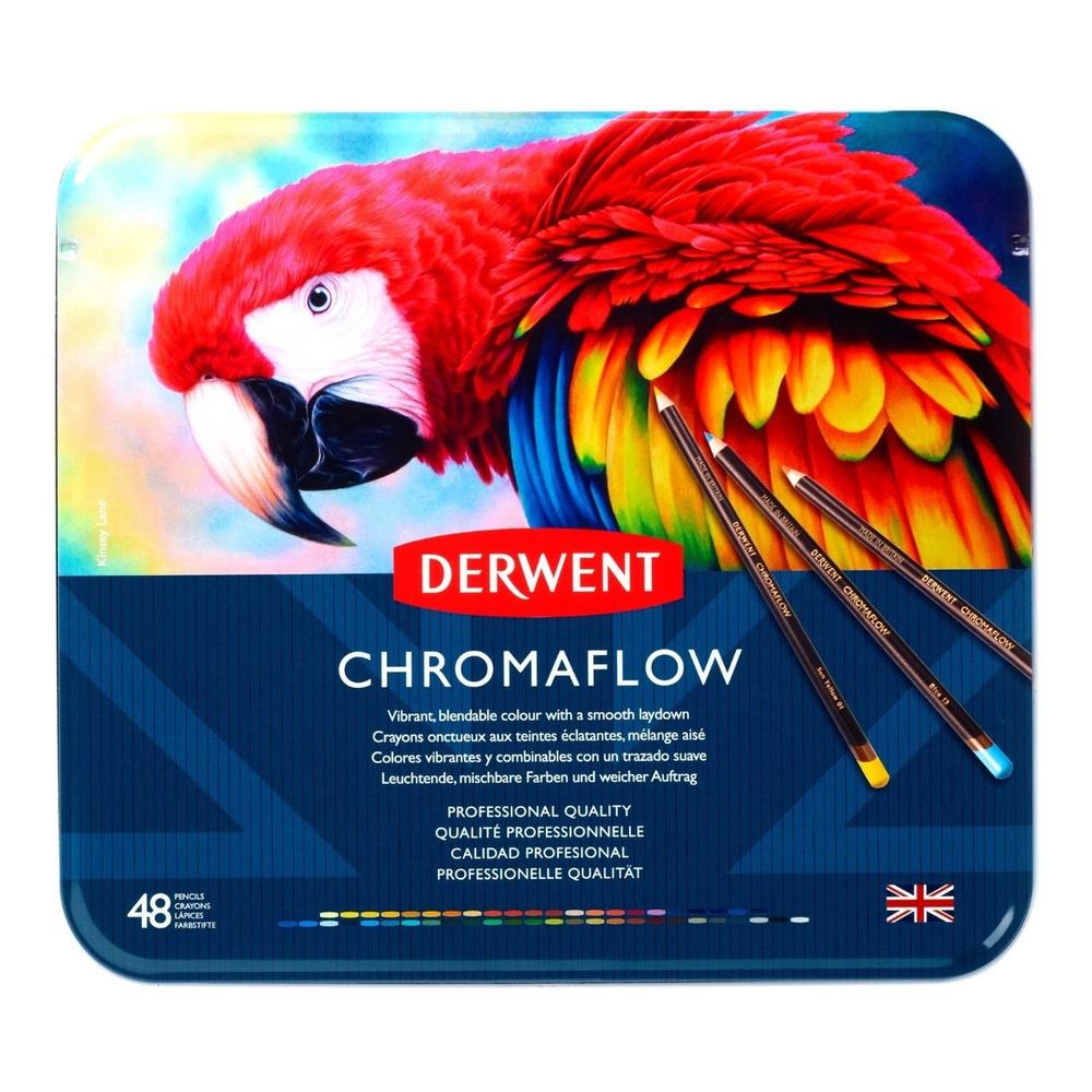 Foto 4 pulgar | Estuche de 48 Lápices de Colores Derwent Chromaflow Pigment Derwent