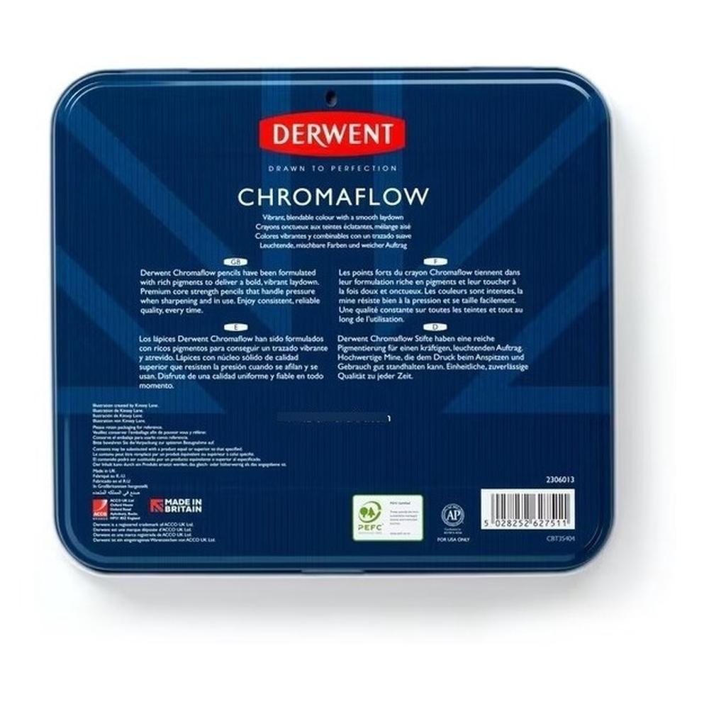 Foto 7 | Estuche de 48 Lápices de Colores Derwent Chromaflow Pigment Derwent