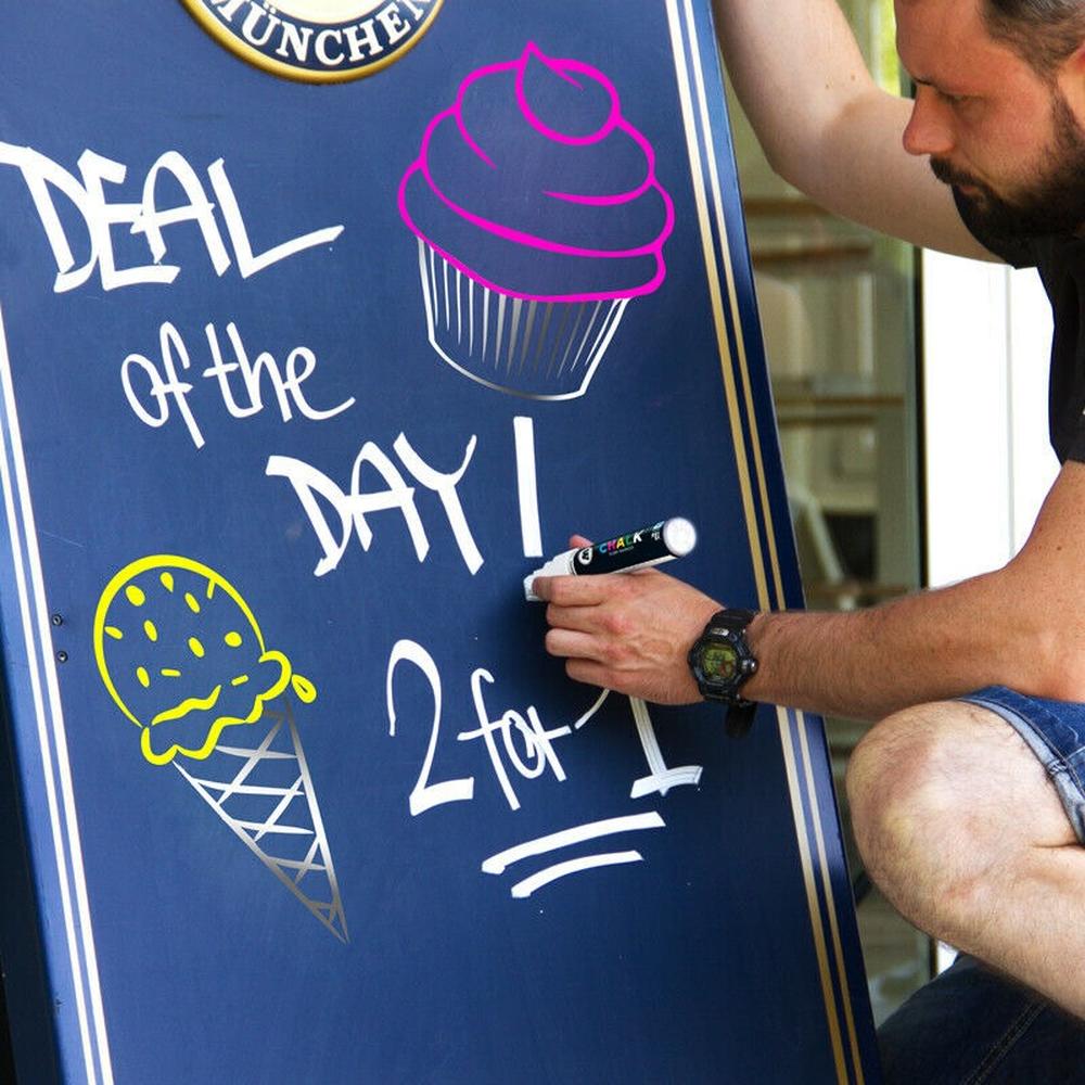 Foto 5 pulgar | Set Con Marcadores Chalk 4mm Basic Set Neon Molotow