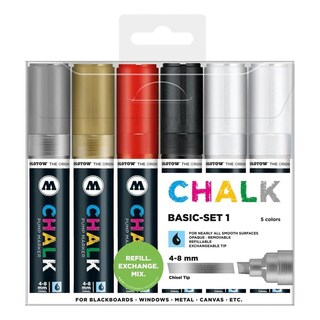 Foto 1 | Set Con Marcadores Chalk 6 Piezas 4-8mm Basic Set Molotow