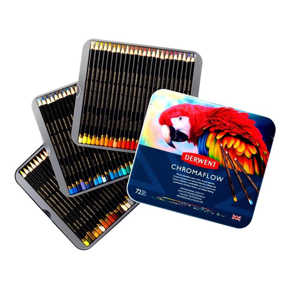 Estuche con 72 Lápices de Colores Derwent Chromaflow Pigmentderwent $3,039