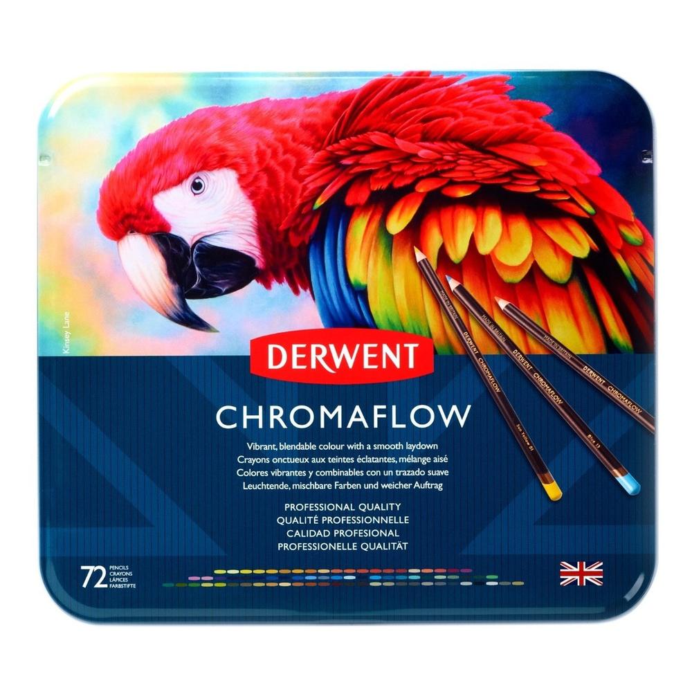 Foto 4 pulgar | Estuche con 72 Lápices de Colores Derwent Chromaflow Pigmentderwent