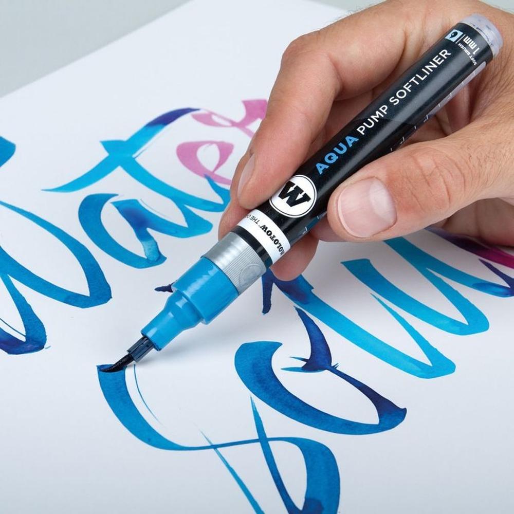 Foto 3 | Set Con Marcadores Acuarelables Aqua Ink 1mm Molotow