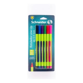Foto 1 | Kit Con 6 Rotuladores Line-up 0.4 mm Schneider