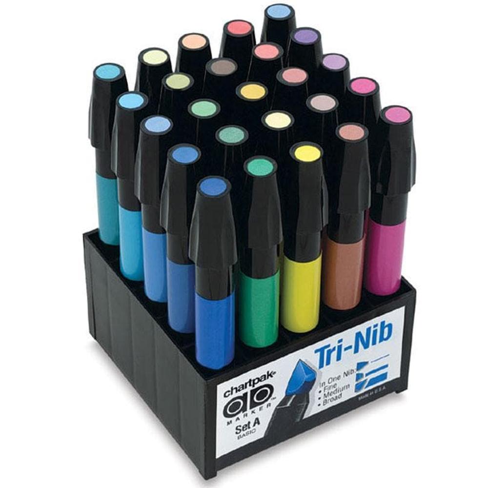 Foto 2 pulgar | Marcadores Con 25 Piezas Colores Básicos ''a'' Chartpak