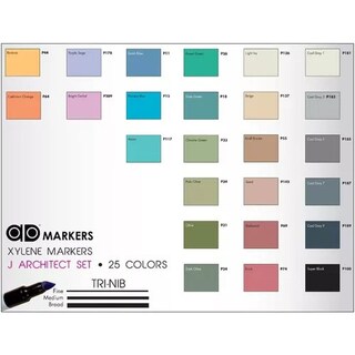 Foto 2 | Marcadores Con 25 Piezas Colores ''j'' Chartpak