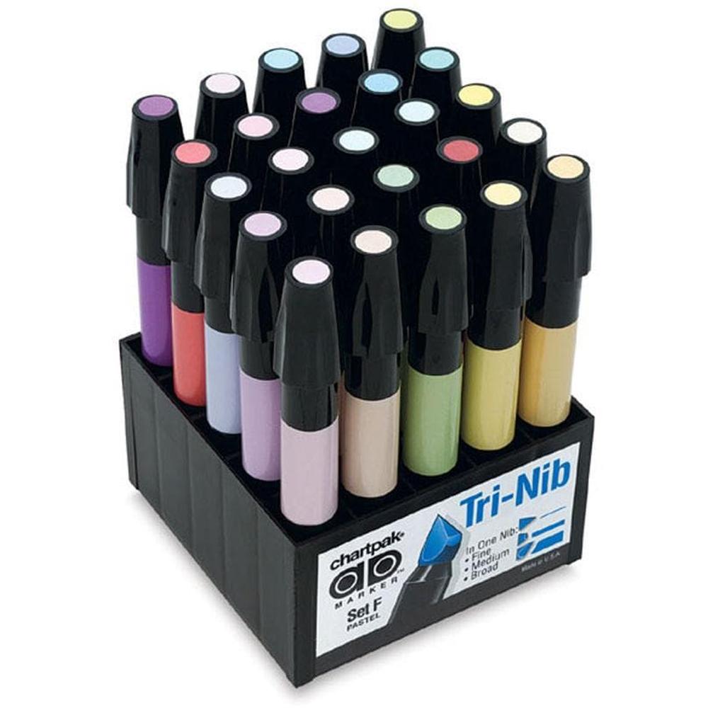 Foto 1 | Marcadores Con 25 Piezas Colores Pastel ''f'' Chartpak
