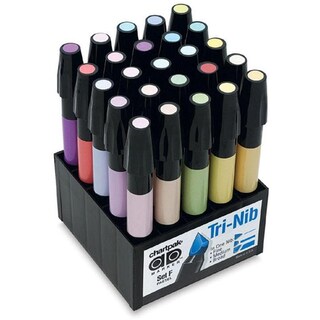 Foto 1 | Marcadores Con 25 Piezas Colores Pastel ''f'' Chartpak