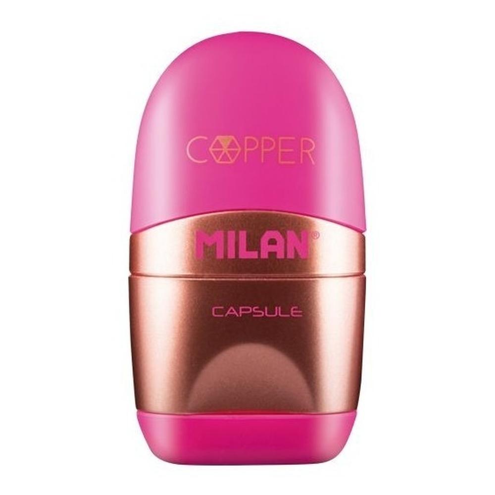 Foto 3 pulgar | Blíster con 1 Sacapunta + 1 Borrador Capsule Negro S-Copper Milan