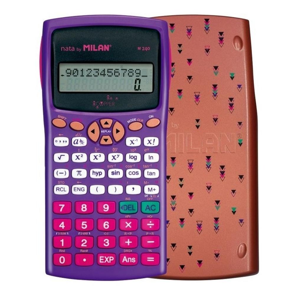 Foto 2 pulgar | Calculadora Científica Copper Lila Milan con 240 Funciones Preprogramadas