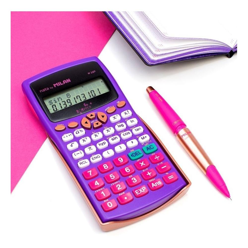 Foto 5 | Calculadora Científica Copper Lila Milan con 240 Funciones Preprogramadas