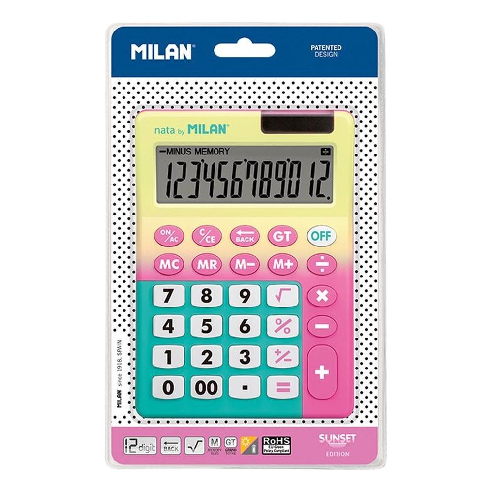 Blister Con 1 Calculadora 12 Digitos S-sunset Amarillo Milan