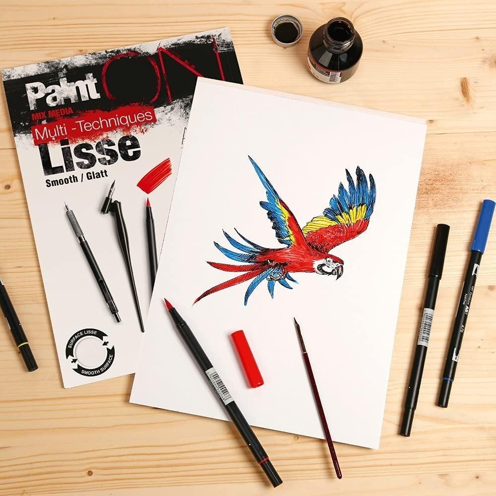 Foto 3 | Papel Para Pintura Mixta A3 25 Hojas Block Blanco Clairefontaine