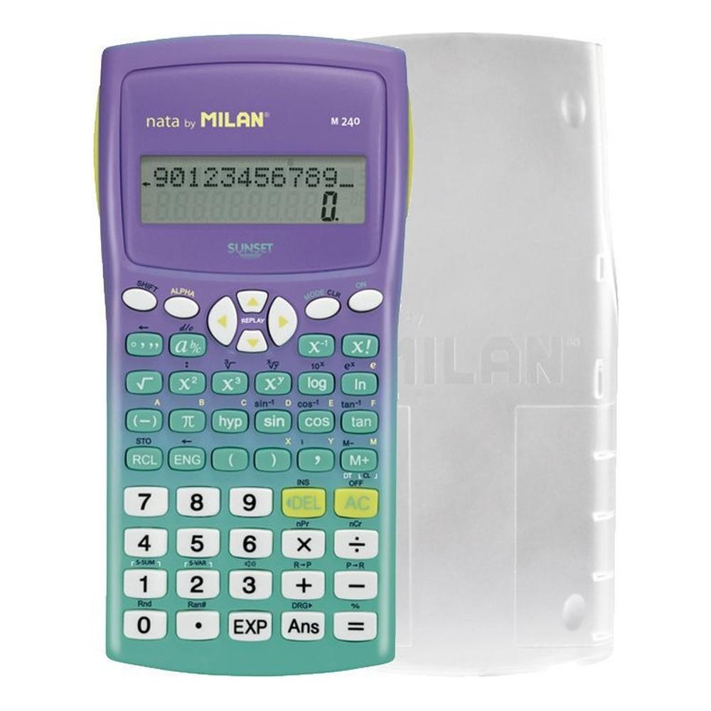 Foto 2 pulgar | Blister Con 1 Calculadora Cientifica M240 S-sunset Lila Milan