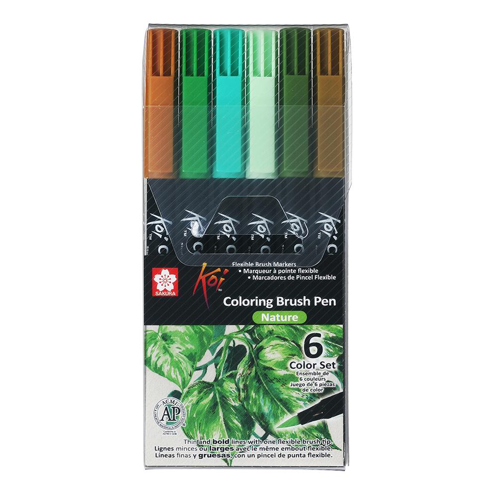 Foto 1 | Marcadores Punta Pincel Koi Coloring Brush Pen Sakura