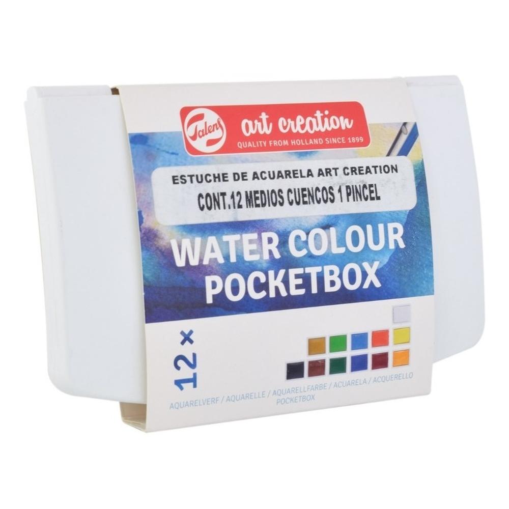 Foto 2 | Estuche De Acuarelas 12 Colores + 1 Pincel Art Creation