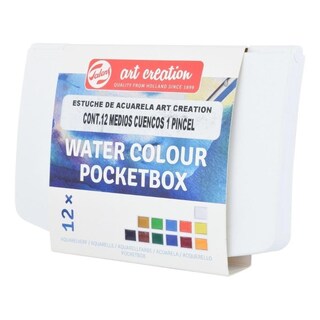 Foto 3 | Estuche De Acuarelas 12 Colores + 1 Pincel Art Creation