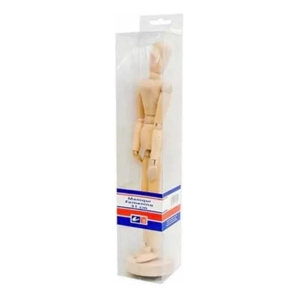Foto 3 pulgar | Maniquí Femenino Articulado De Madera 31 Cm Dibujo Atl