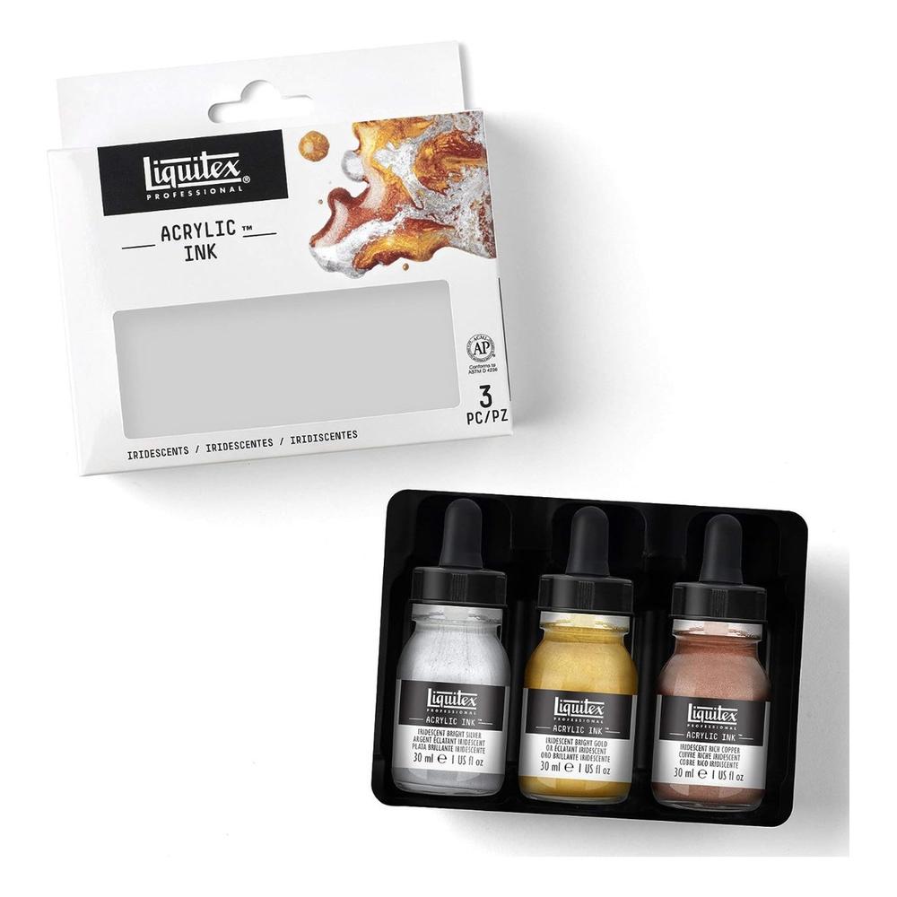 Foto 4 | Pintura Acrílica Profesional 3 Colores Metálicos 30ml Liquitex