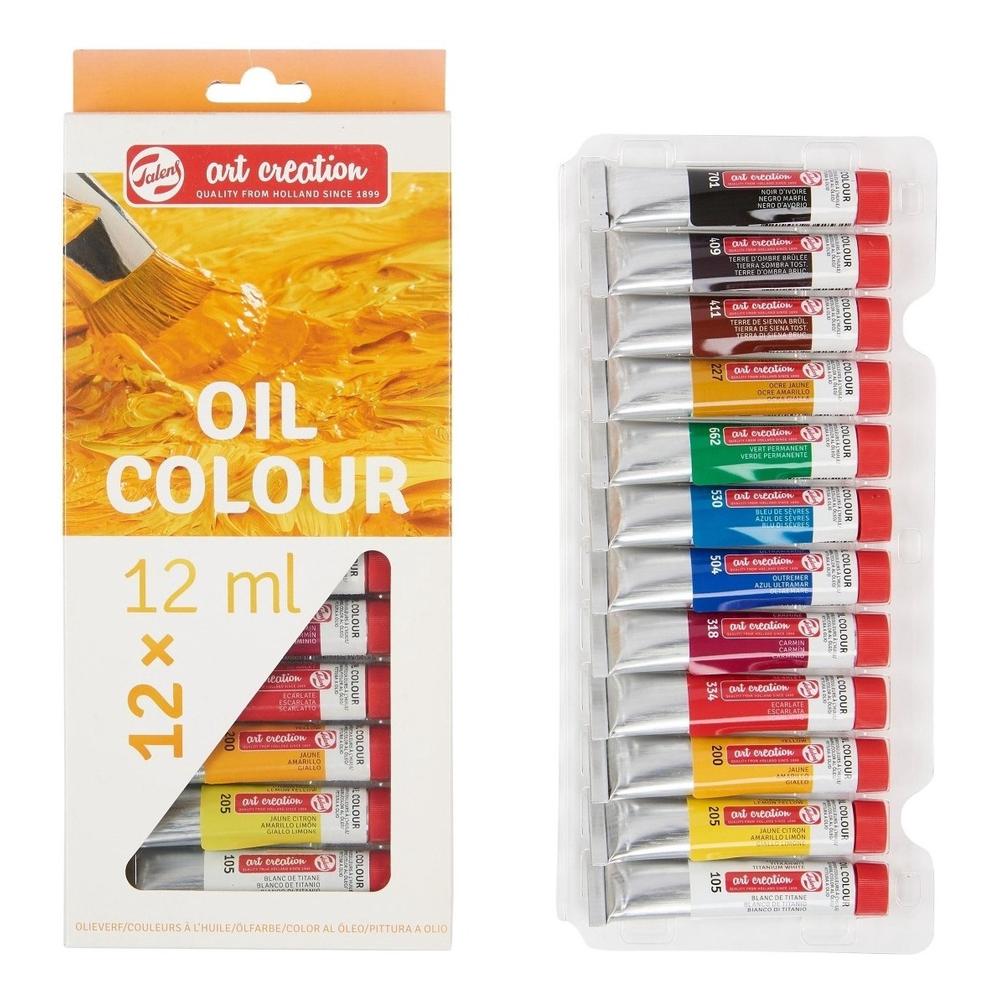 Foto 3 pulgar | Set De Pinturas Oleo 12 Colores 12ml C/u Art Creation