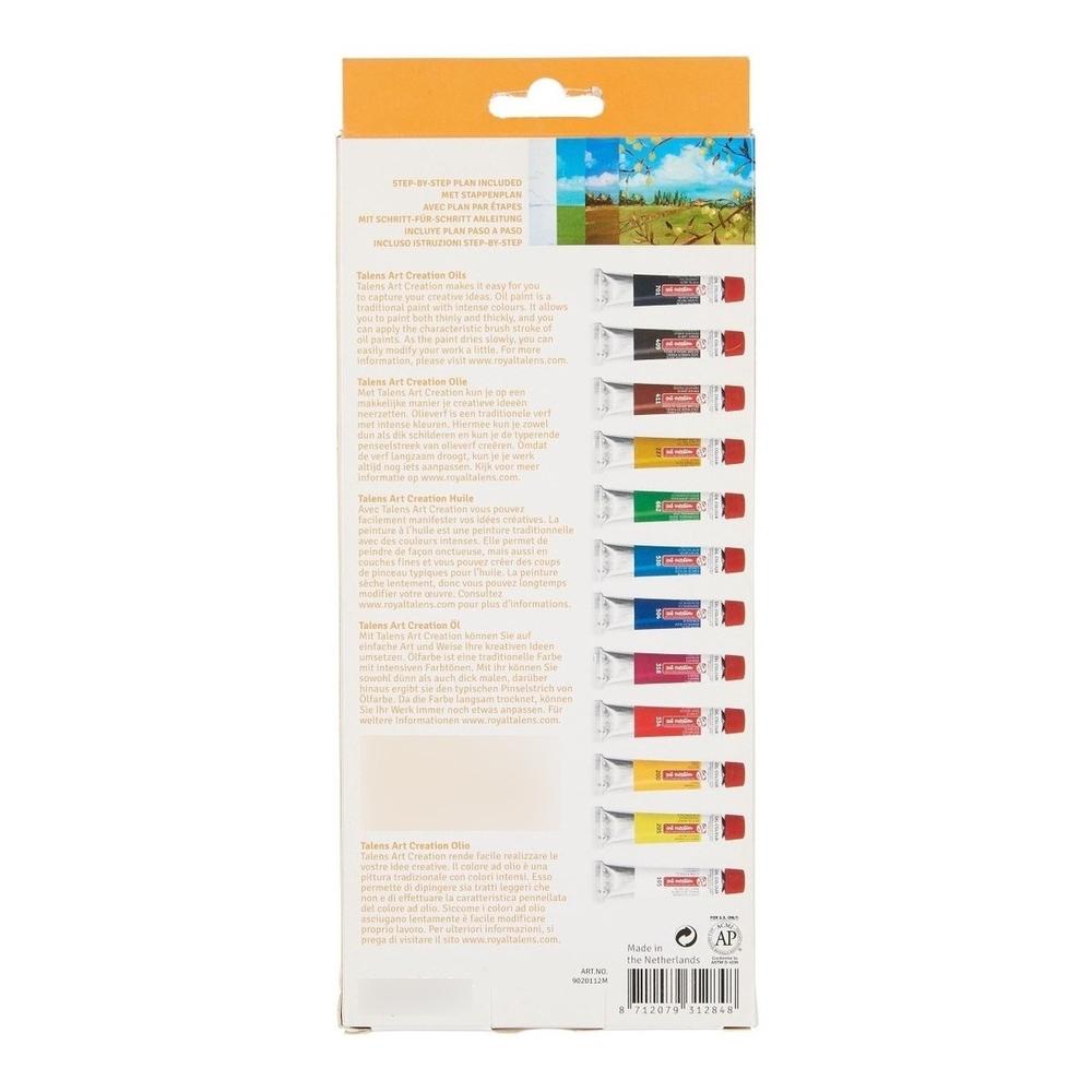 Foto 6 pulgar | Set De Pinturas Oleo 12 Colores 12ml C/u Art Creation