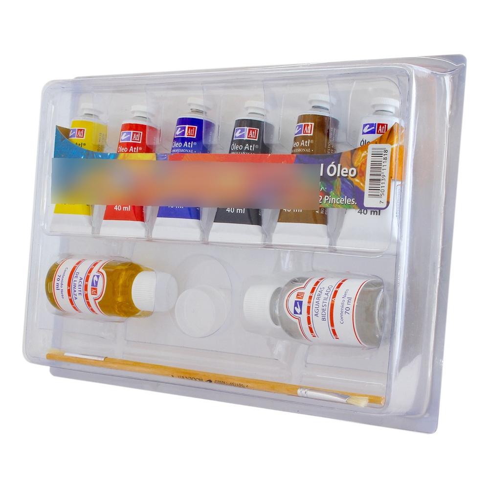 Foto 3 pulgar | Estuche Pintura Óleo T-14 6 Tubos 40 Ml M3 + Accesorios Atl