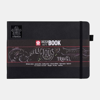 Foto 1 | Libreta De Bocetos Sketch Book Negro 21x15cm 80 Hojas Sakura