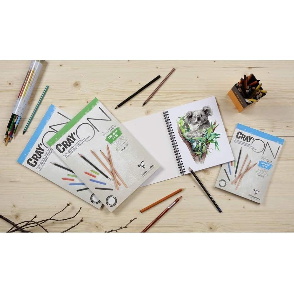 Foto 5 | Block Para Dibujo Con Espiral A3 Cray'on 30hjs 29.7x42cm Clairefontaine
