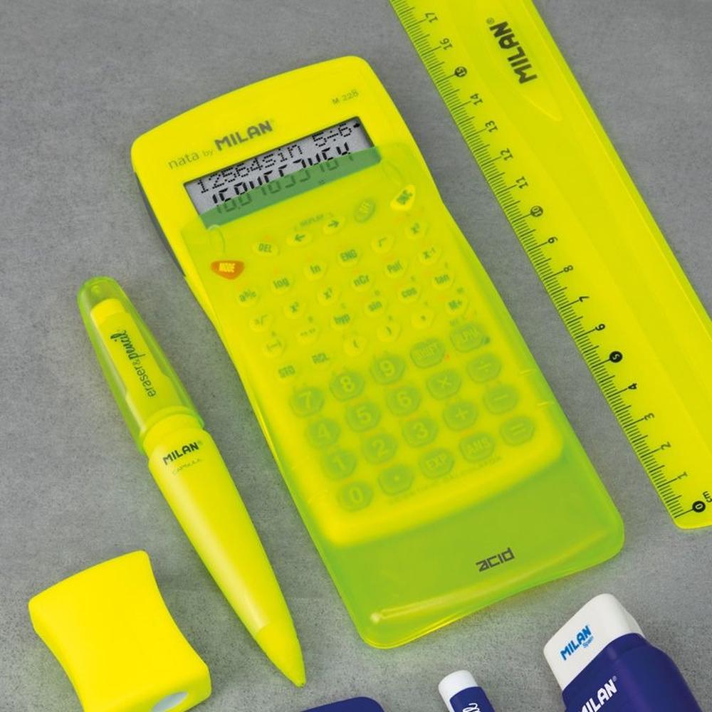 Foto 4 pulgar | Blister Con 1 Calculadora Cientifica M228 S-acid Amarillo Milan
