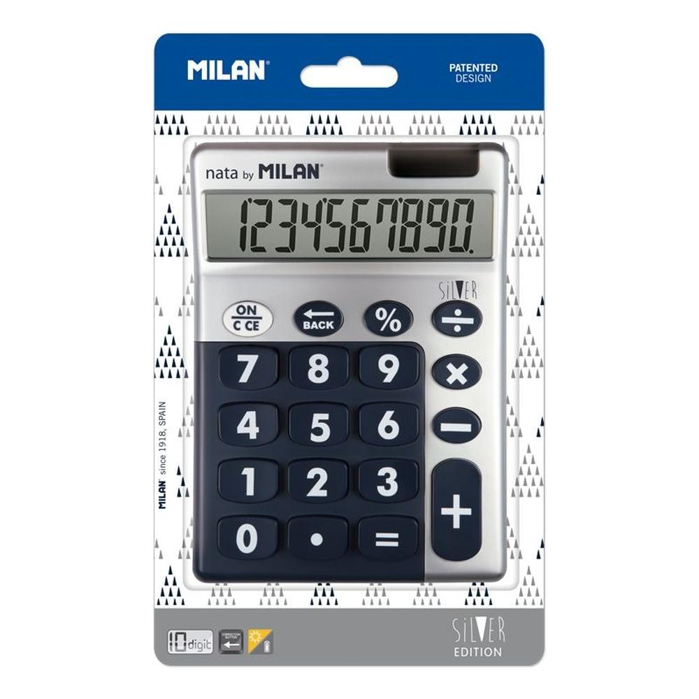 Foto 3 pulgar | Blister Con 1 Pz Calculadora 10 Digitos S-silver Rosa Milan