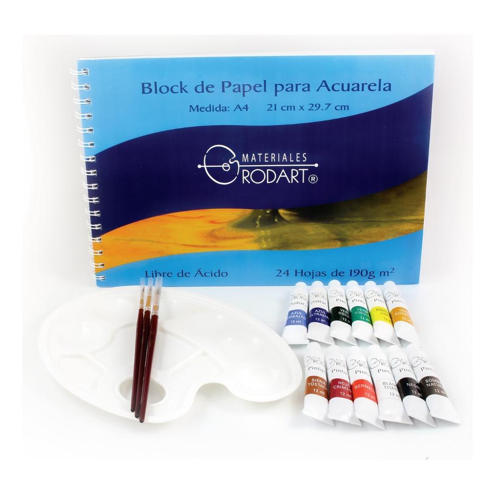 Foto 3 | Set De 12 Colores De Pintura Acuarela Rodart