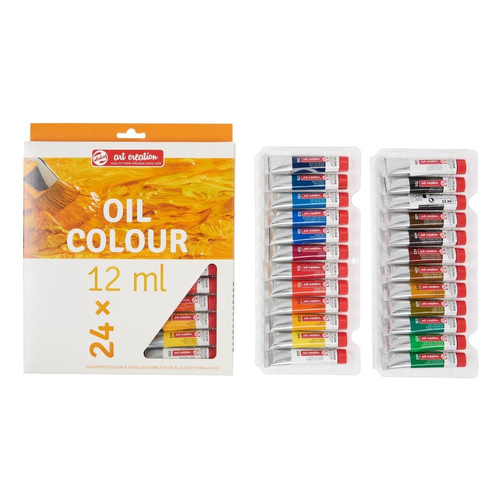 Foto 2 pulgar | Set De Pinturas Oleo 24 Colores 12ml C/u Art Creation