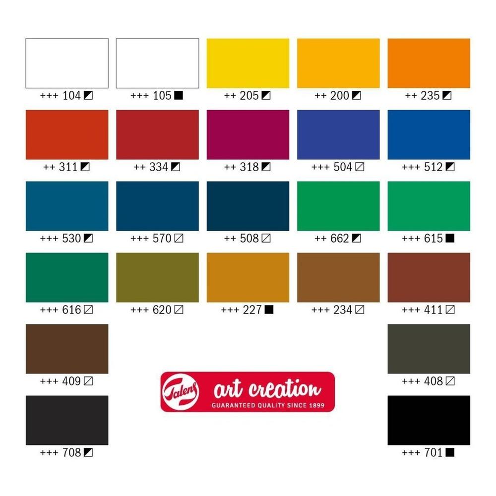 Foto 3 pulgar | Set De Pinturas Oleo 24 Colores 12ml C/u Art Creation