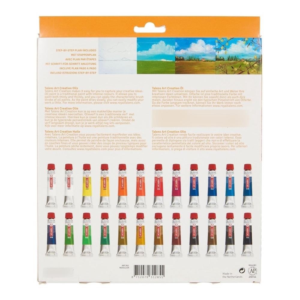 Foto 5 pulgar | Set De Pinturas Oleo 24 Colores 12ml C/u Art Creation