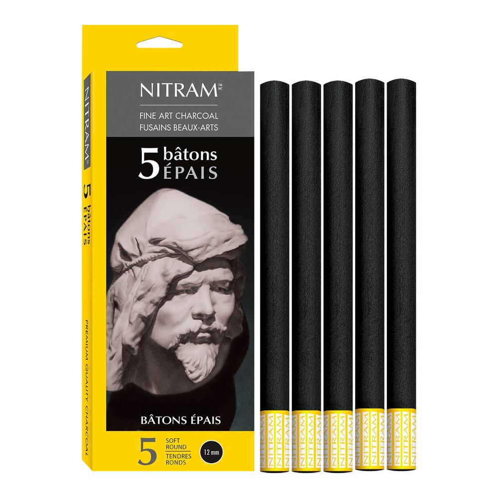 Foto 2 | Set De 5 Bastones De Carbón Extra Suave Épais Nitram
