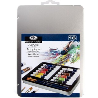 Foto 1 | Estuche De Pintura Acrílica 12ml, Pinceles Y Lápiz 16 Piezas Royal & Langnickel
