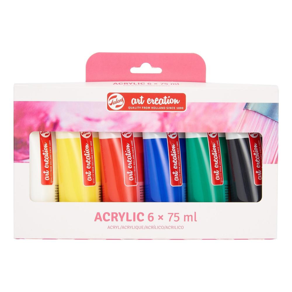 Foto 1 | Pintura Acrilica 6pz 75ml Colores Art Creation