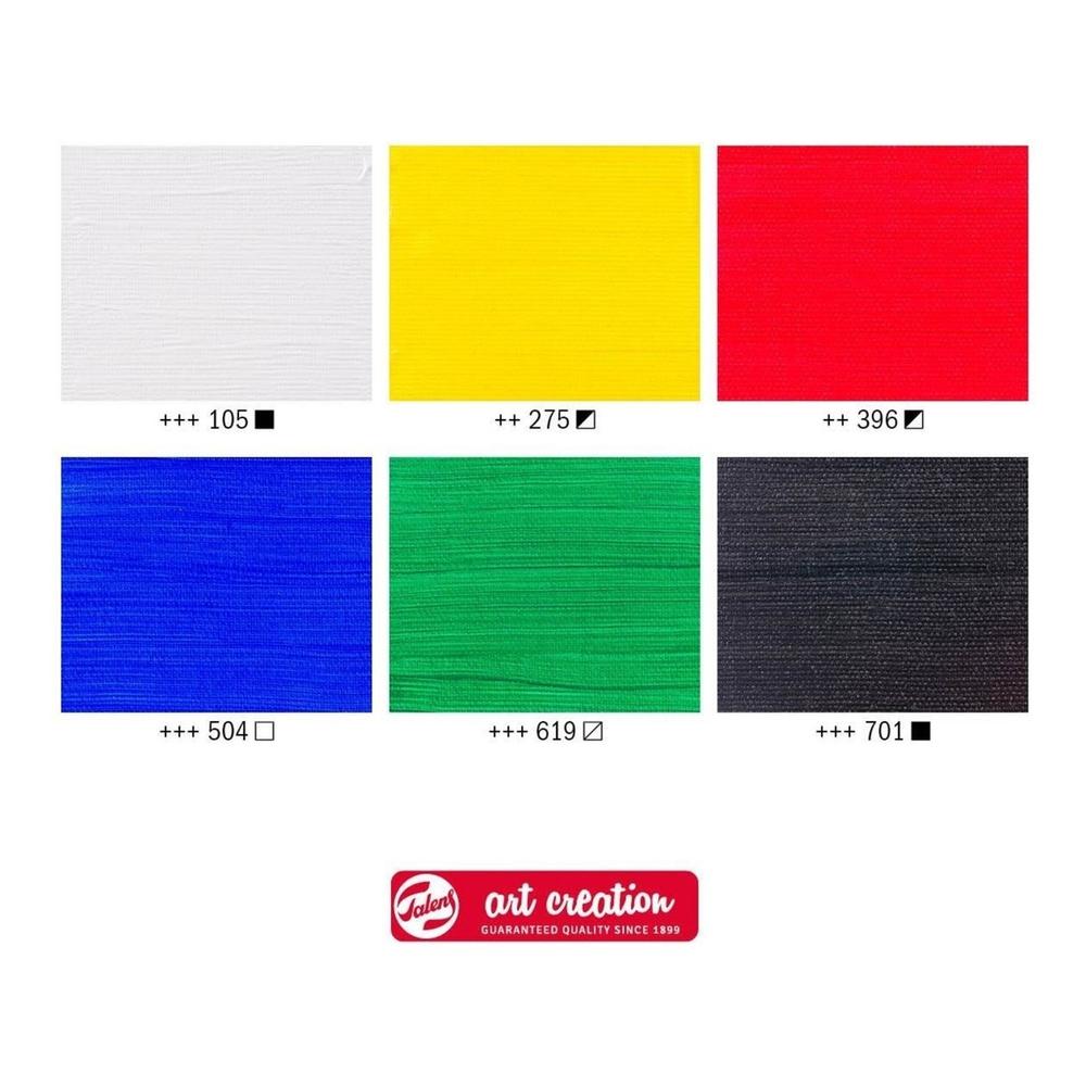 Foto 4 pulgar | Pintura Acrilica 6pz 75ml Colores Art Creation